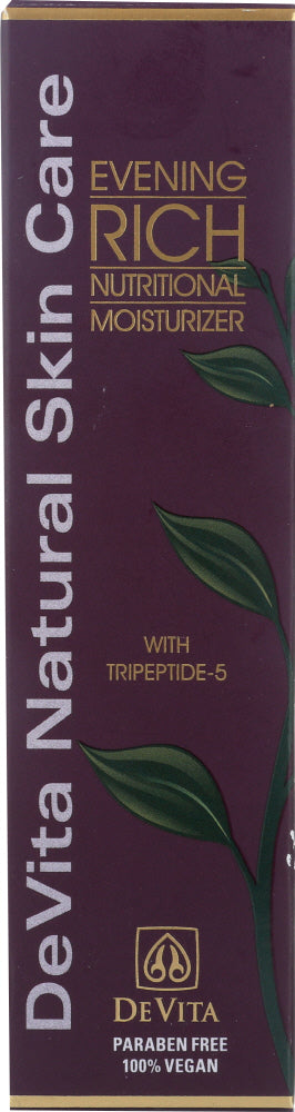 DEVITA INTERNATIONAL: Moisturizer Evening Nutritional, 2 oz - Vending Business Solutions