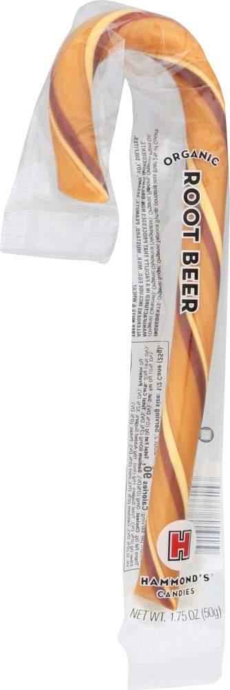 HAMMOND'S: Organic Root Beer Candy Cane, 1.75 oz - Vending Business Solutions