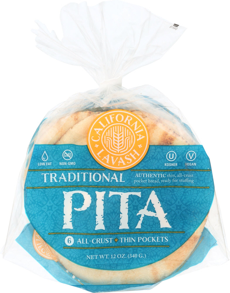CALIFORNIA LAVASH: Traditional Pita, 12 oz - Vending Business Solutions