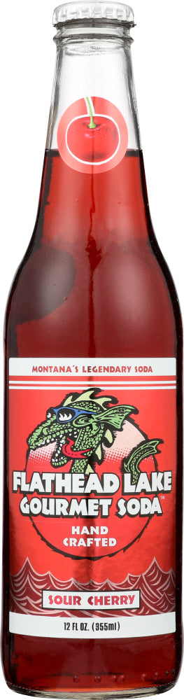 FLATHEAD LAKE GOURMET SODA: Soda Sour Cherry, 12 fo - Vending Business Solutions