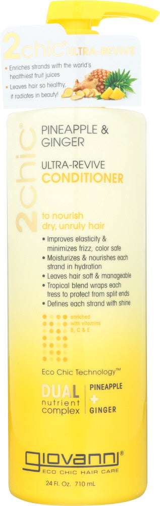GIOVANNI COSMETICS: Pineapple + Ginger Ultra-Revive Conditioner, 24oz - Vending Business Solutions