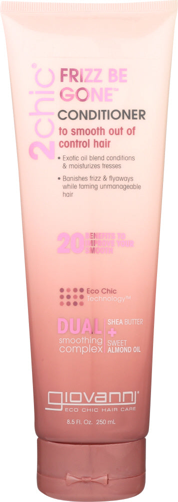 GIOVANNI COSMETICS: 2Chic Frizz Be Gone Conditioner Shea Butter & Sweet Almond Oil, 8.5 oz - Vending Business Solutions