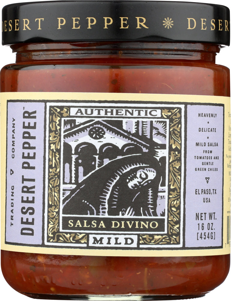 DESERT PEPPER: Divino Mild Salsa, 16 oz - Vending Business Solutions