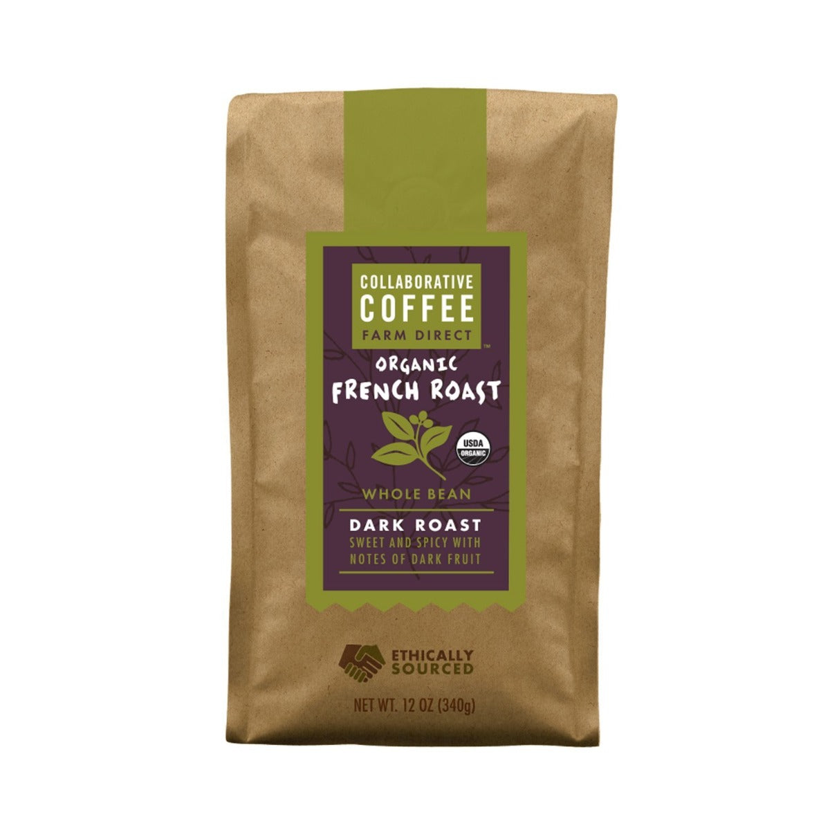 COLLABORATIVE: French Roast Whole Bean Coffee, 12 oz - Vending Business Solutions