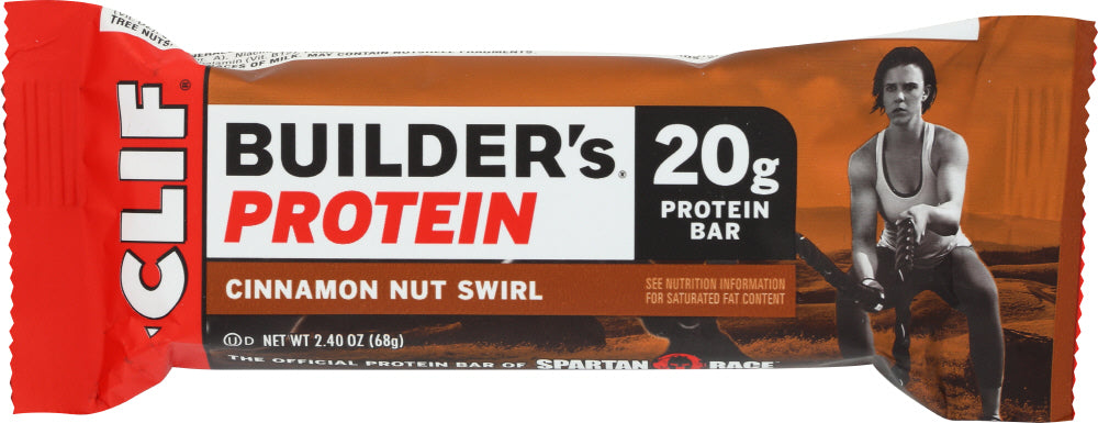 CLIF BUILDER: Bar Cinnamon Nut Swirl, 2.4 oz - Vending Business Solutions