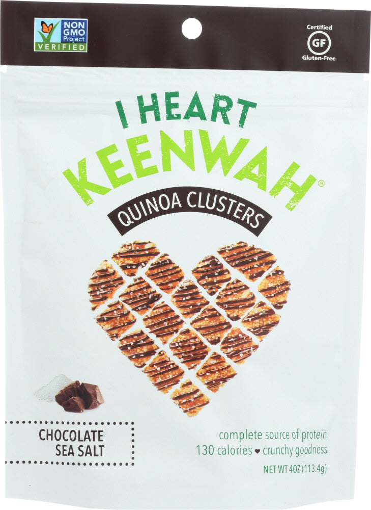 I HEART KEENWAH: Quinoa Cluster Chocolate Sea Salt, 4 oz - Vending Business Solutions