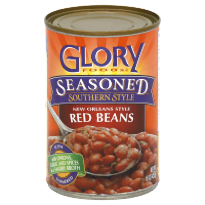 GLORY FOODS: Seasoned Red Beans, 14.5 oz - Vending Business Solutions