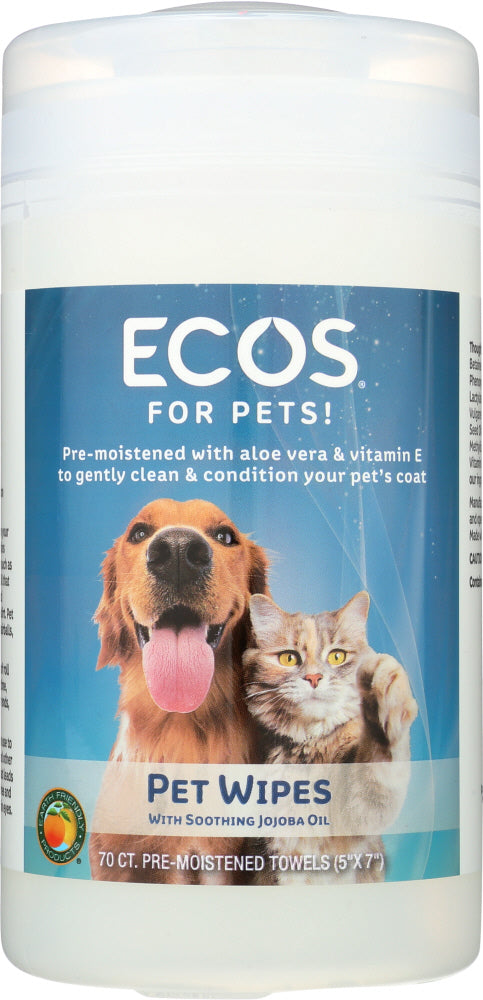 ECOS FOR PETS: Pet Wipes, 70 ct - Vending Business Solutions