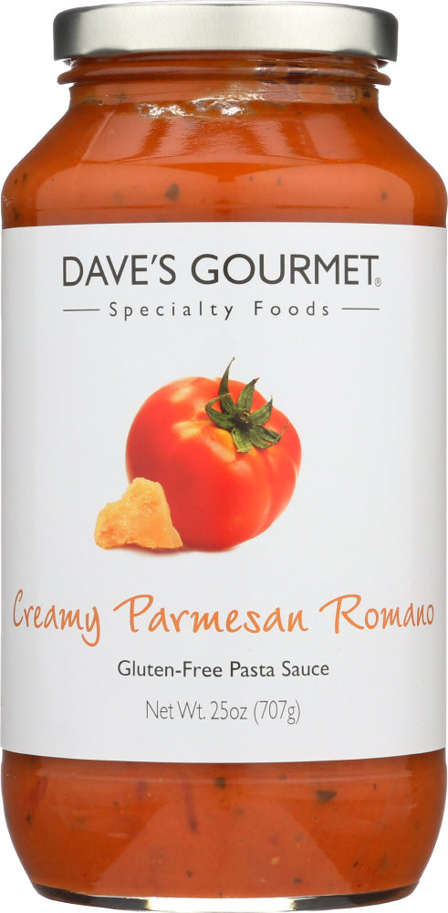 DAVES GOURMET: Creamy Parmesan Romano Pasta Sauce, 25 oz - Vending Business Solutions