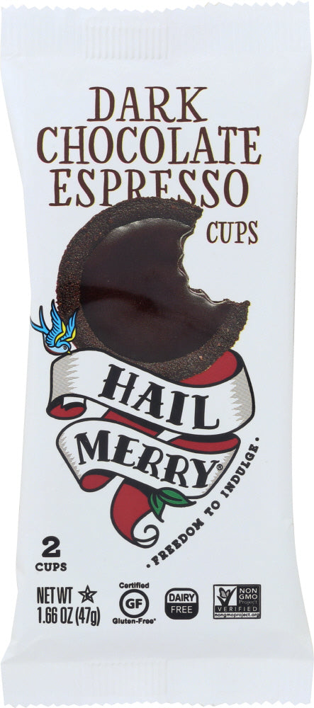 HAIL MERRY: Dark Chocolate Espresso Mini Tarts, 1.65 oz - Vending Business Solutions