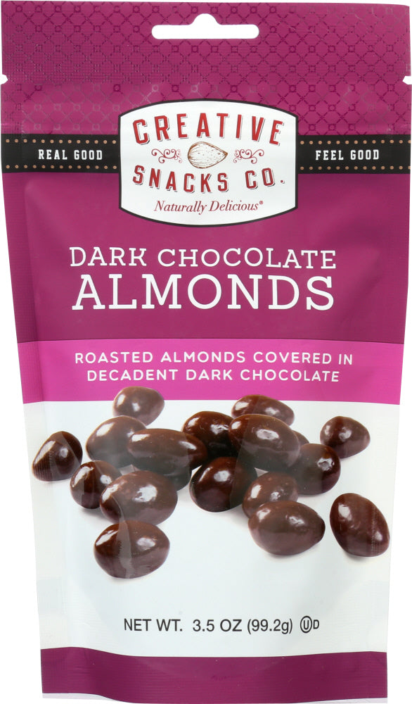 CREATIVE SNACK: Dark Chocolate Almonds, 3.5 oz - Vending Business Solutions