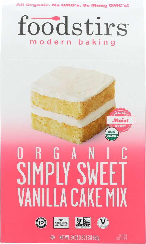FOODSTIRS: Baking Mix Vanilla Cake, 20 oz - Vending Business Solutions