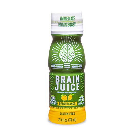 BRAINJUICE: Original Peach Mango Powder, 2.5 oz - Vending Business Solutions