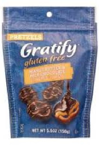 GRATIFY: Pretzel Twist Peanut Butter and Chocolate, 5.5 oz - Vending Business Solutions