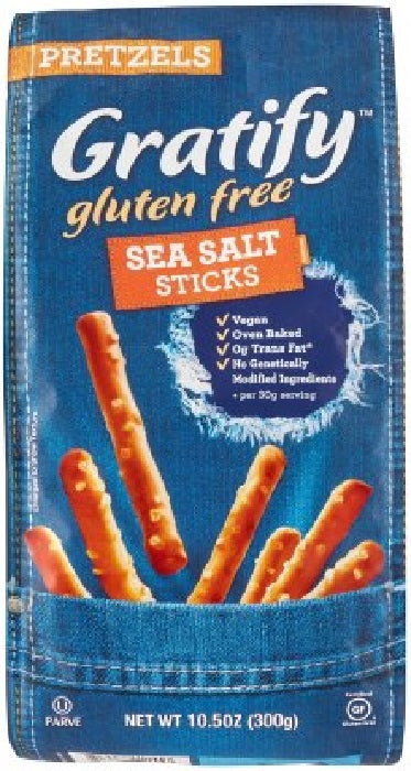 GRATIFY: Pretzel Sticks Gluten Free, 10.5 oz - Vending Business Solutions