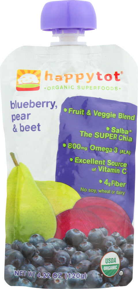 HAPPY BABY: Superfoods Pears, Blueberries & Beets, 4.22 oz - Vending Business Solutions
