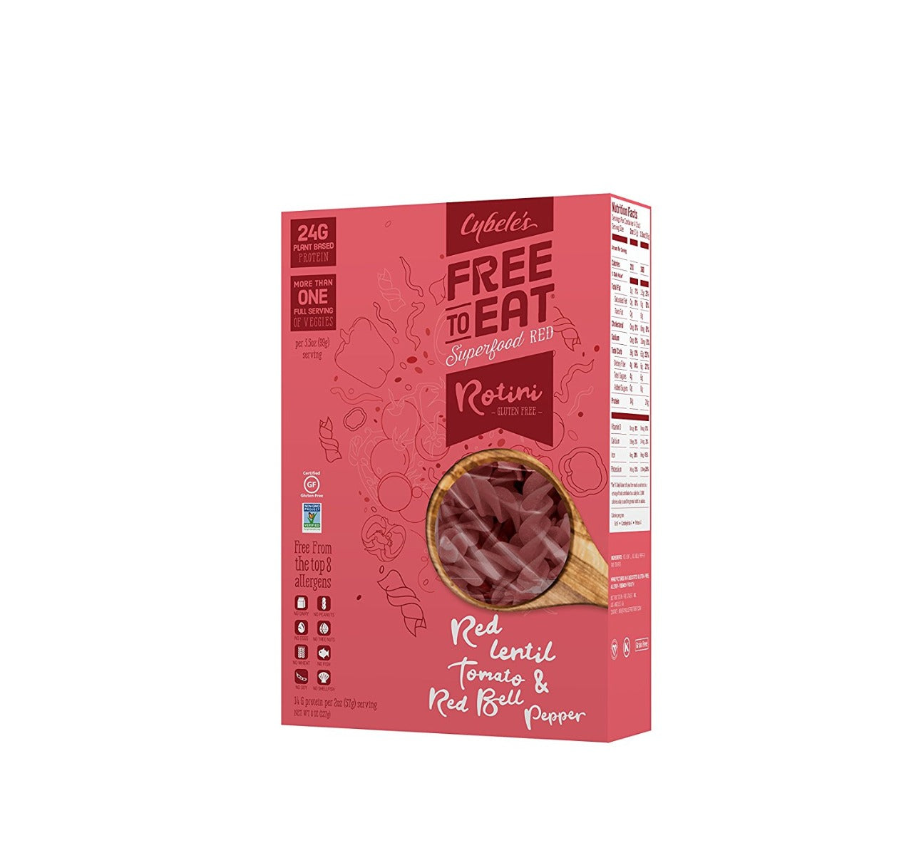CYBELES SUPERFOOD PASTA: Superfood Red Pasta, 8 oz - Vending Business Solutions