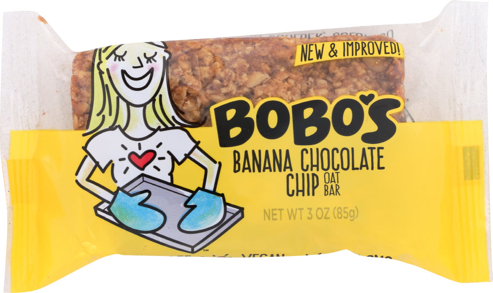 BOBO'S OAT BARS: All Natural Bar Banana Chocolate Chip, 3 oz - Vending Business Solutions