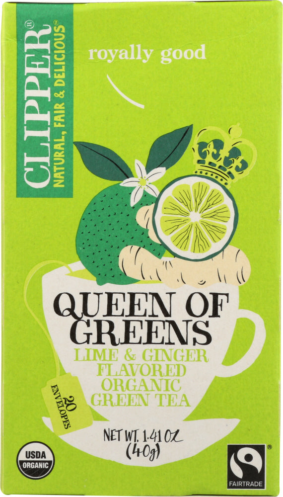CLIPPER: Organic Queen of Greens Tea, 1.41 oz - Vending Business Solutions
