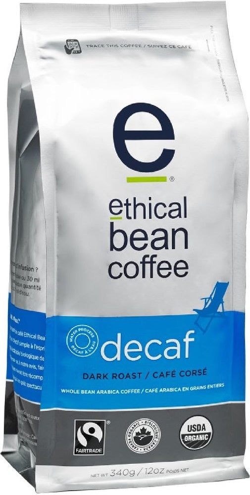 ETHICAL BEAN: Coffee Dark Roast Decaf, 12 oz - Vending Business Solutions