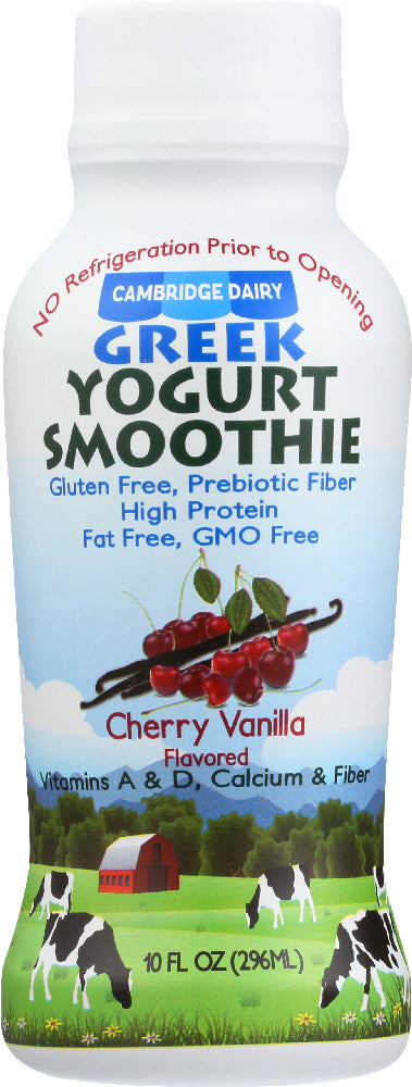 CAMBRIDGE DAIRY: Greek Yogurt Smoothie Cherry Vanilla, 10 fo - Vending Business Solutions