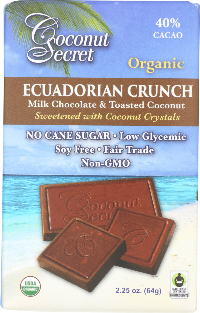 COCONUT SECRET: Ecuadorian Crunch Candy, 2.25 oz - Vending Business Solutions