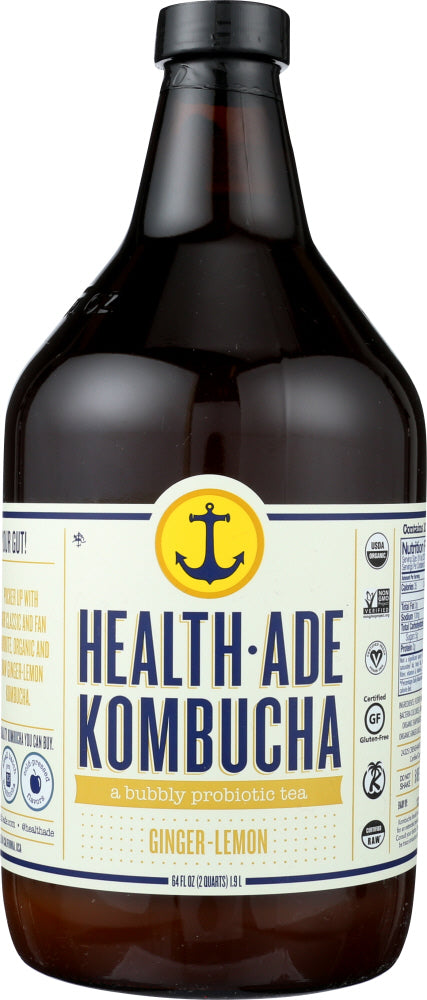HEALTH ADE: Ginger Lemon Growler, 64 oz - Vending Business Solutions