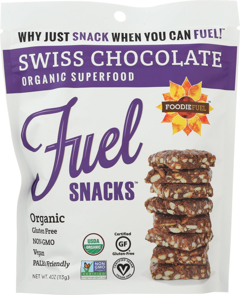 FOODIE FUEL: Super Snacker Crisps Swiss Chocolate, 4 oz - Vending Business Solutions