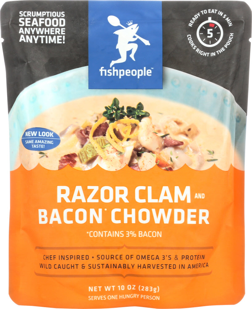 FISHPEOPLE: Clam & Bacon Chowder, 10 oz - Vending Business Solutions