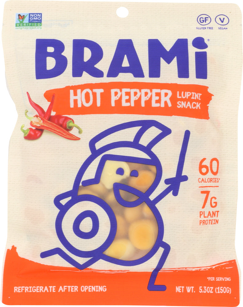 BRAMI LUPINI SNACK: Bean Hot Pepper, 5.3 oz - Vending Business Solutions
