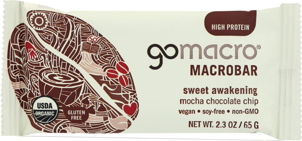 GOMACRO: BAR MOCHA CHOCOLATE CHIP (2.300 OZ) - Vending Business Solutions