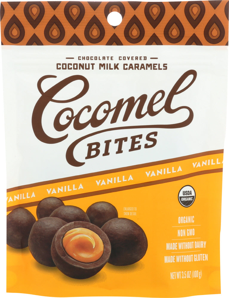 COCOMELS: Cocomels Vanilla Bites, 3.5 oz - Vending Business Solutions