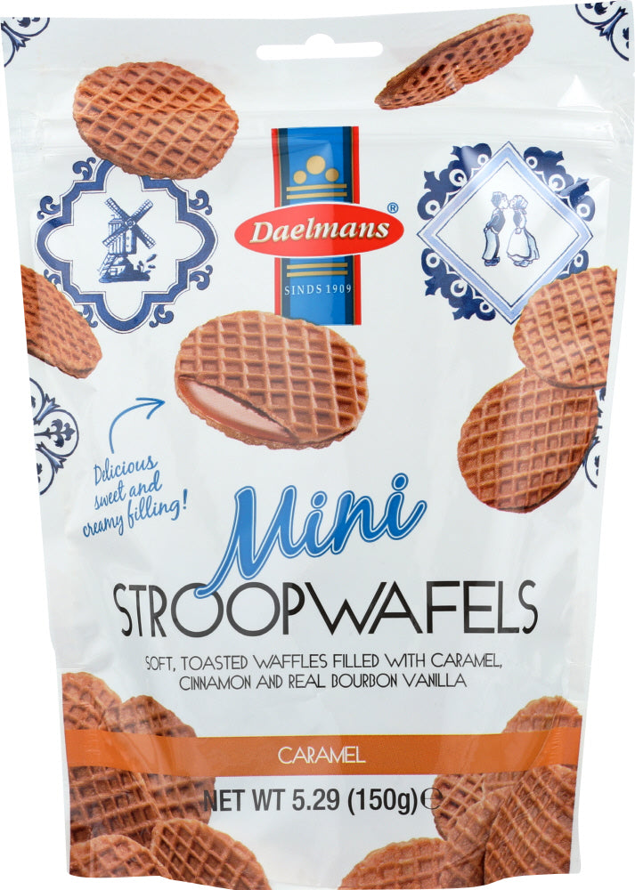 DAELMANS: Mini Caramel Stroopwafels, 5.29 oz - Vending Business Solutions