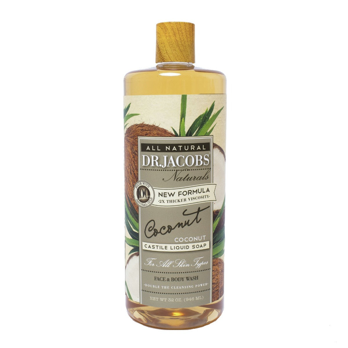 DR JACOBS: Face and Body Wash Coconut, 32 oz - Vending Business Solutions
