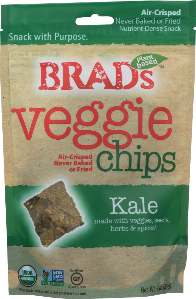 BRAD'S RAW FOODS: Vegan Chips Kale, 3 oz - Vending Business Solutions