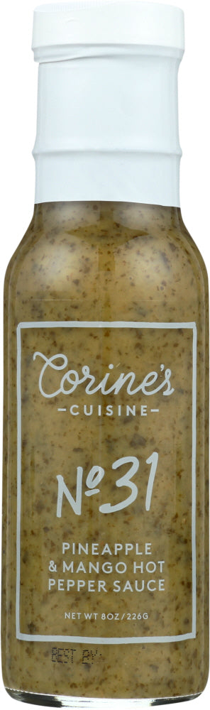 CORINES CUISINE: Pineapple & Mango Hot Pepper Sauce No. 31, 8 oz - Vending Business Solutions