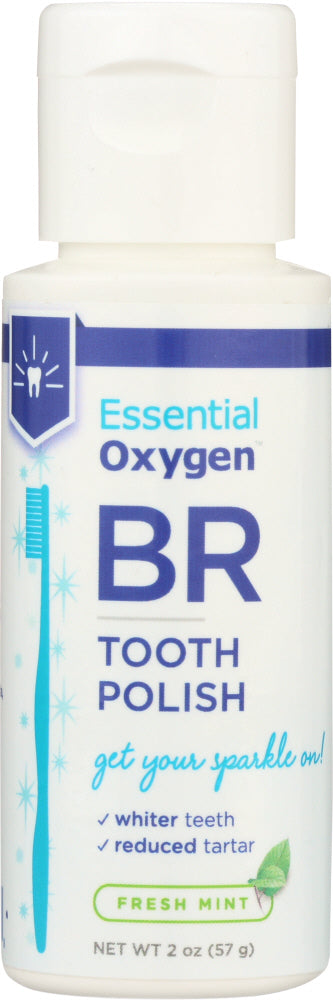 ESSENTIAL OXYGEN: Fresh Mint Tooth Polish, 2 oz - Vending Business Solutions