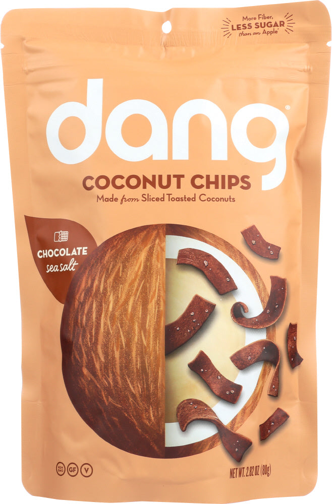 DANG: Chocolate Sea Salt Coconut Chips, 2.82 oz - Vending Business Solutions