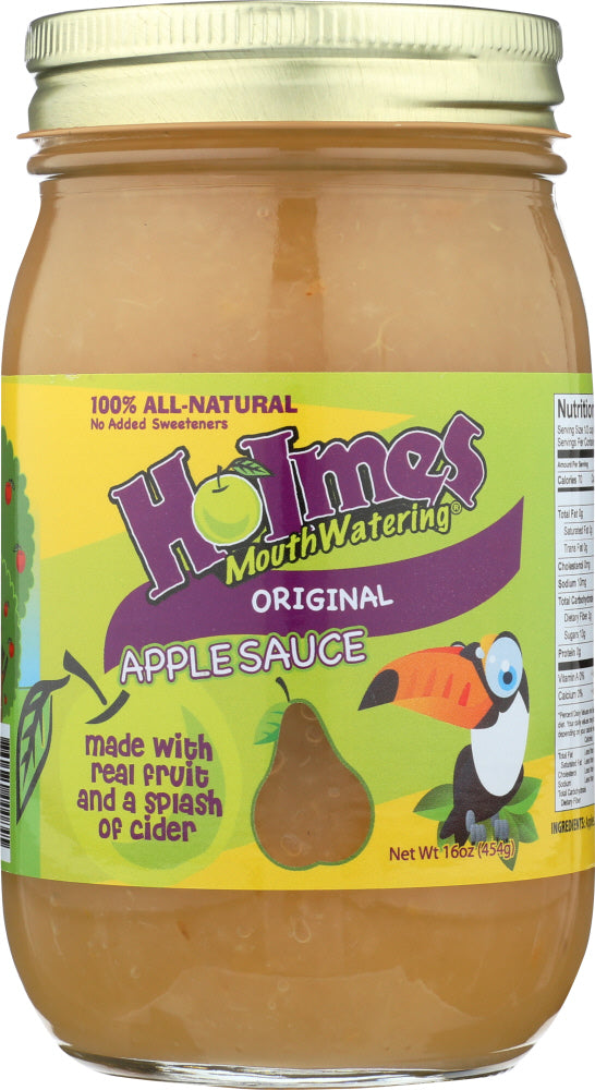 HOLMES MOUTHWATERING APPLESAUCE: Original Applesauce, 16 oz - Vending Business Solutions
