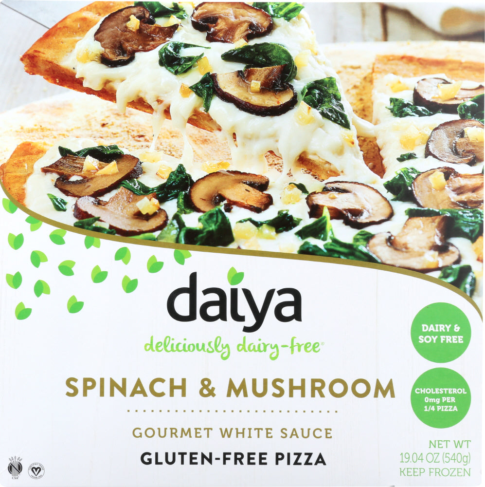 DAIYA: Spinach & Mushroom Pizza, 19.04 Oz - Vending Business Solutions