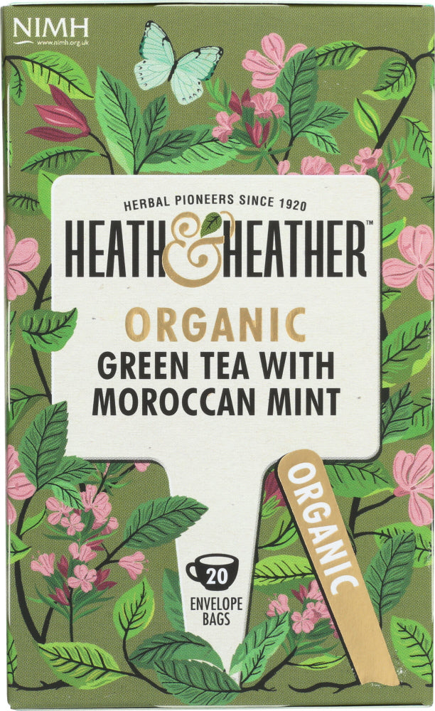 HEATH AND HEATHER: Organic Green Tea with Moroccan Mint, 20 ea - Vending Business Solutions