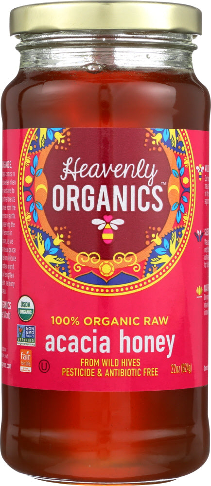 HEAVENLY ORGANICS: Acacia Honey, 22 oz - Vending Business Solutions