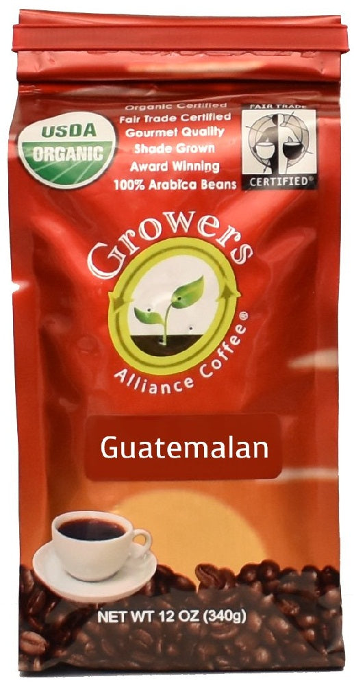 GROWERS ALLIANCE: Organic Guatemalan Ground Coffee, 12 oz - Vending Business Solutions