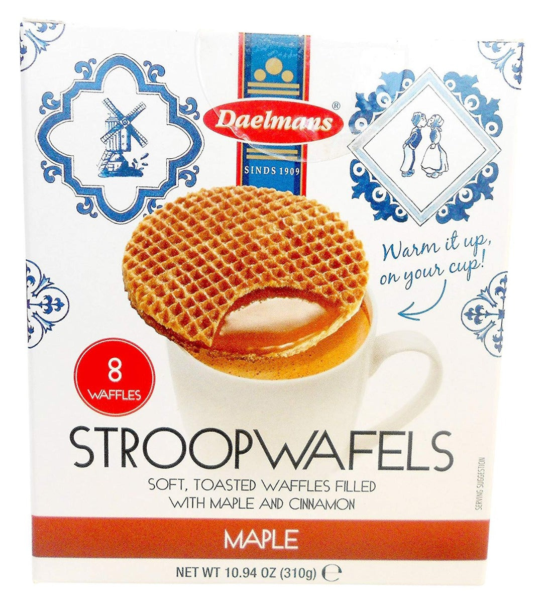 DAELMANS: Jumbo Maple Stroopwafels, 10.94 oz - Vending Business Solutions