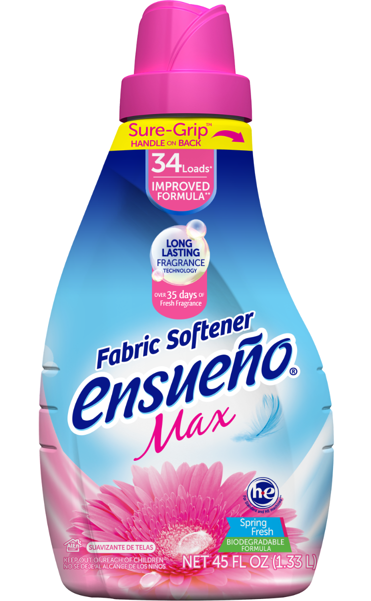 ENSUENO: MAX Spring Fresh Fabric Softener, 45 oz - Vending Business Solutions