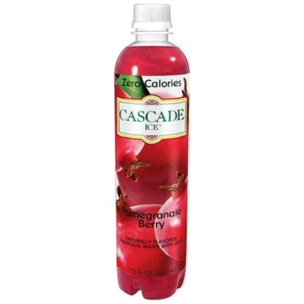CASCADE ICE: Zero Calories Sparkling Water Pomegranate Berry, 17.2 fl oz - Vending Business Solutions