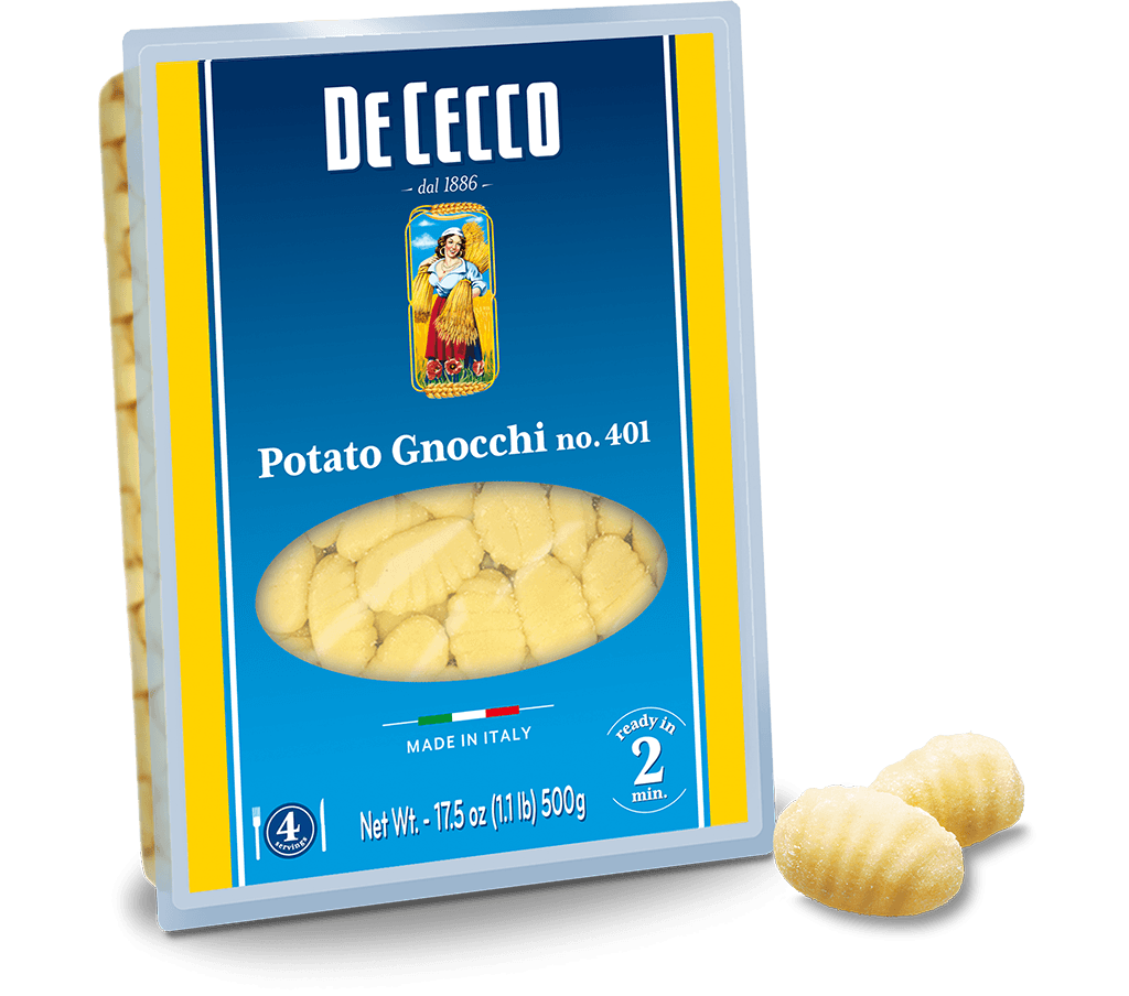 DE CECCO: Pasta Gnocchi Potato, 17.5 oz - Vending Business Solutions