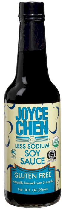JOYCE CHEN: Sauce Soy Gluten Free Less Sodium, 10 oz - Vending Business Solutions