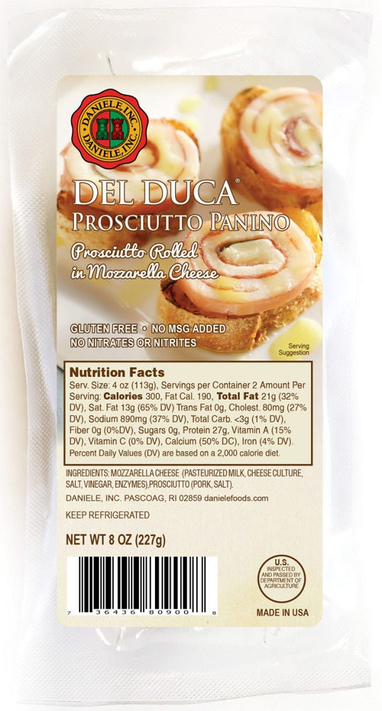 DANIELE: Del Duca Prosciutto Panino, 8 oz - Vending Business Solutions