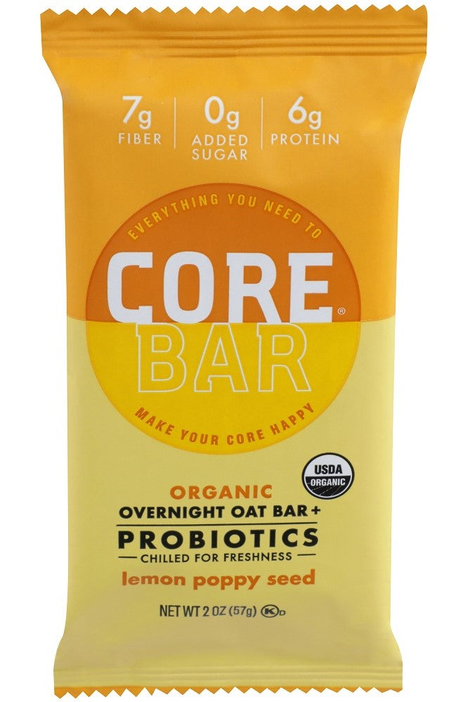 CORE FOODS: Lemon Poppy Seed Bar, 2 oz - Vending Business Solutions